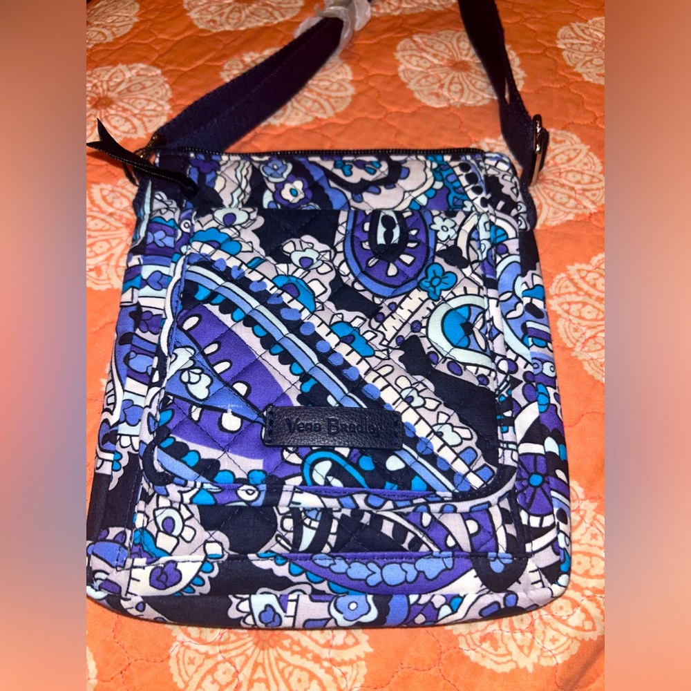 Vera Bradley RFID Mini Hipster Deep Night Paisley